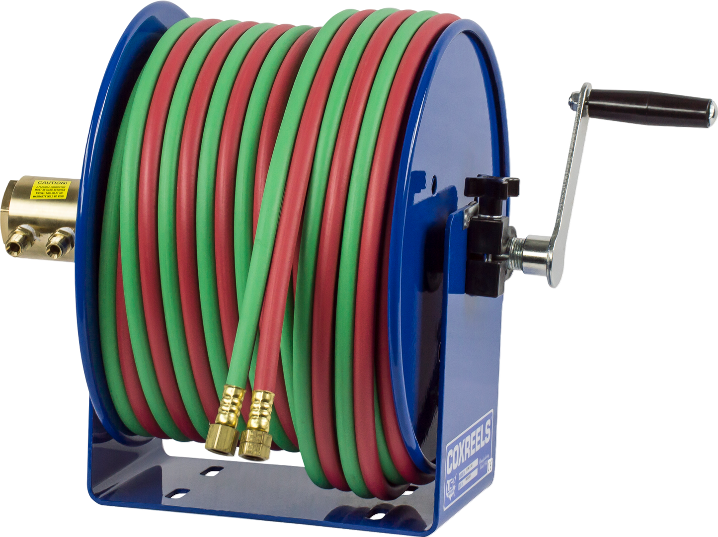 Coxreels Hand Crank Hose Reel for 1/4" x 100' Twin Oxy-Acetylene Welding Hose New - 112W-1-100