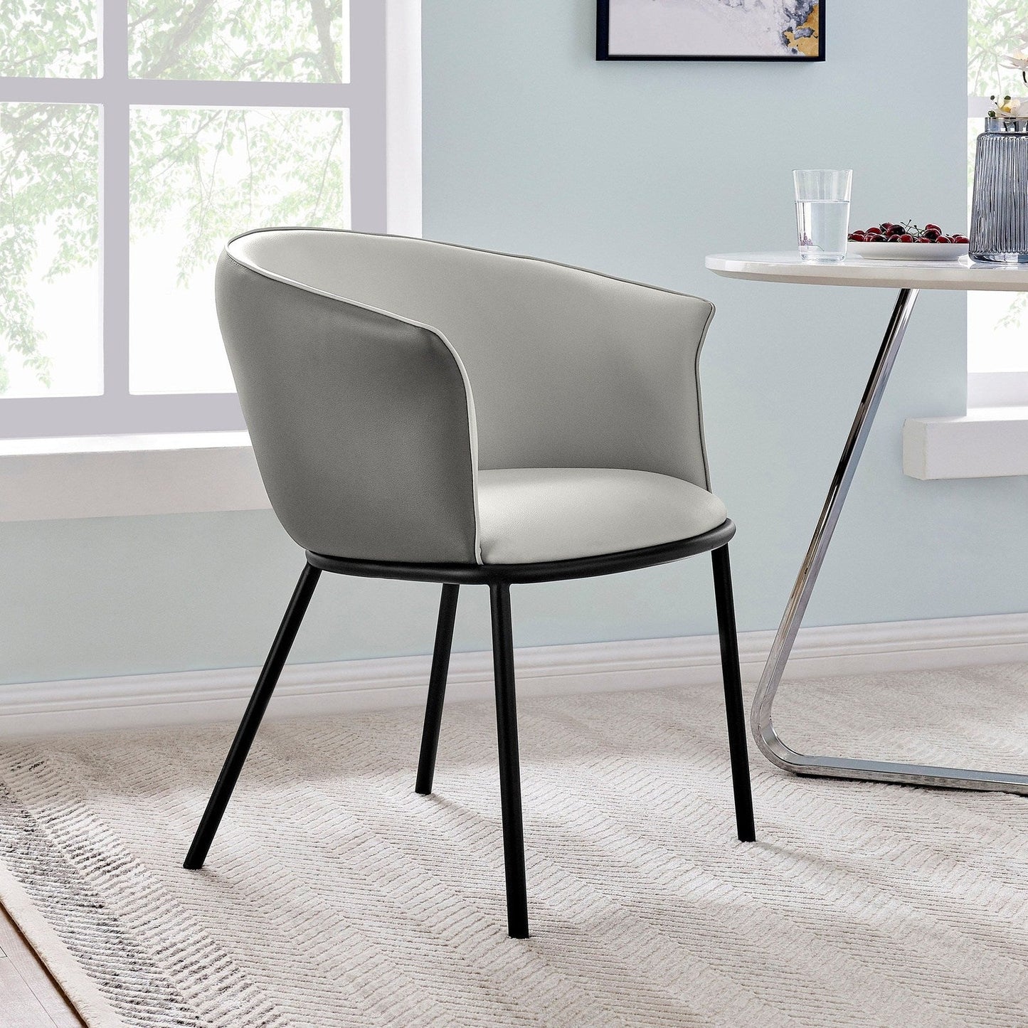 New Pacific Direct Seymor PU Dining Chair w/ Arms - 1240009-5059