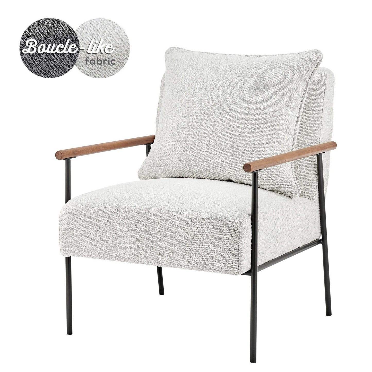 New Pacific Direct Quinton Fabric Accent Arm Chair - 1250027-563
