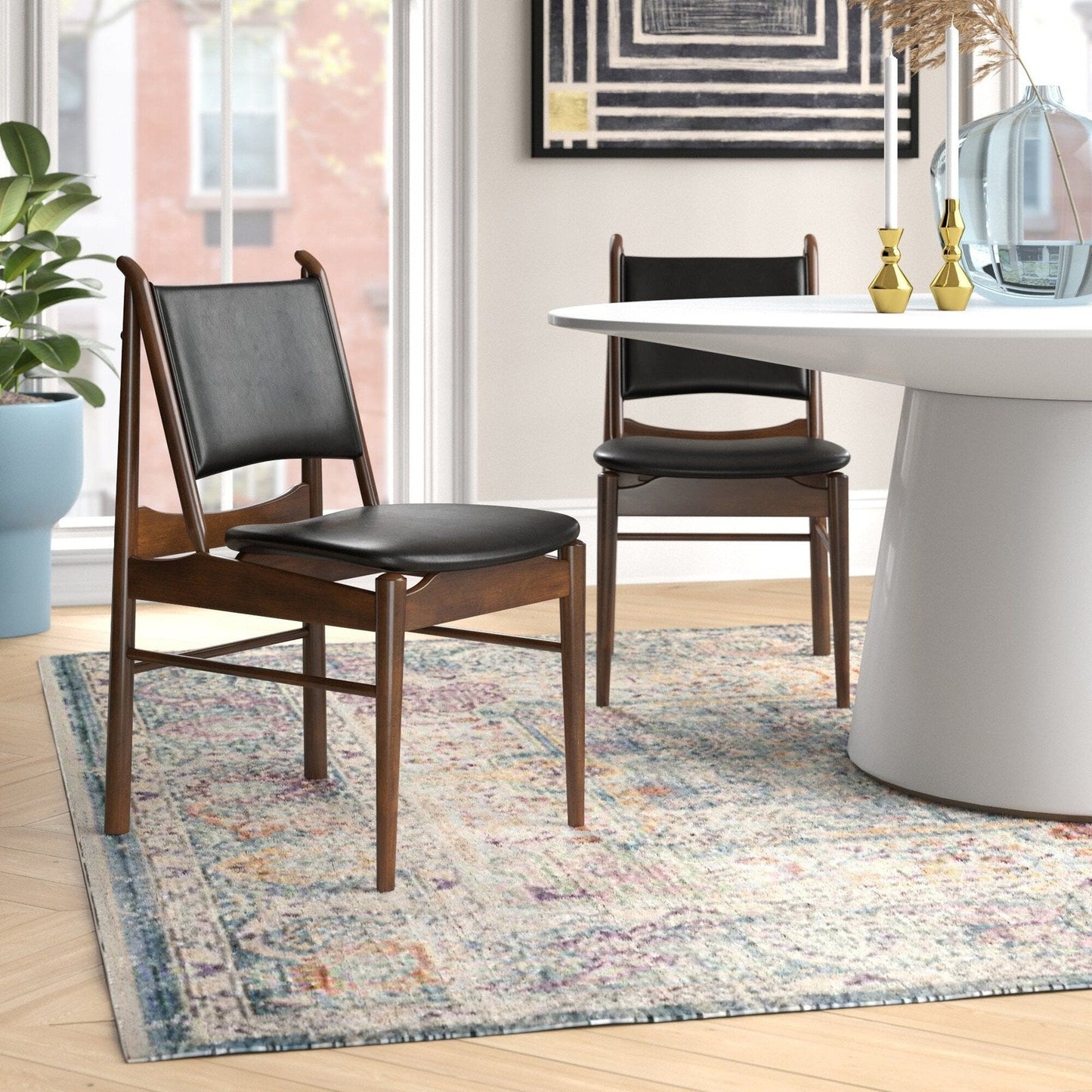 New Pacific Direct Wembley PU Leather Chair, (Set of 2) - 1320008-524