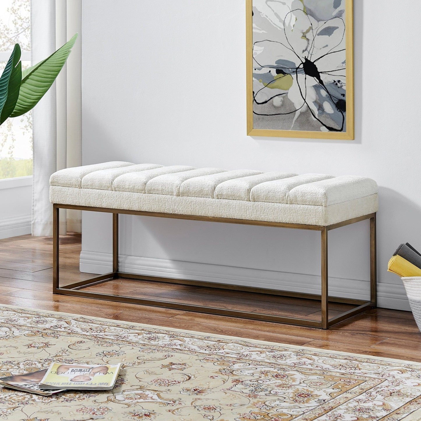 New Pacific Direct Darius KD Fabric Bench - 1600080-567