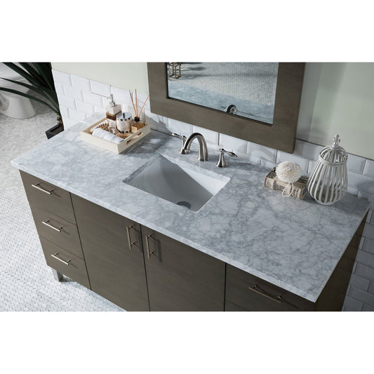 James Martin Vanities Metropolitan 60" Single Vanity - 850-V60S-SOK-3CAR
