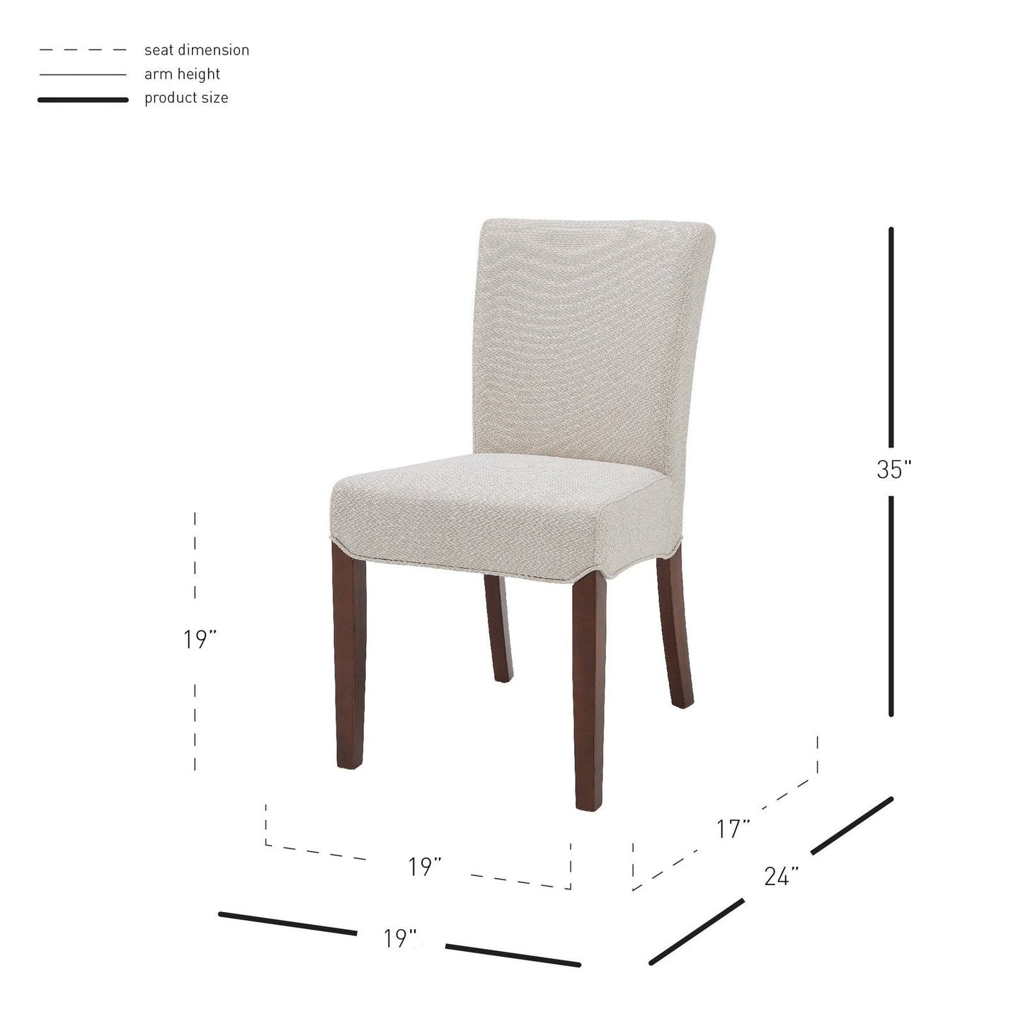 New Pacific Direct Beverly Hills Fabric Chair, (Set of 2) - 1900167-276
