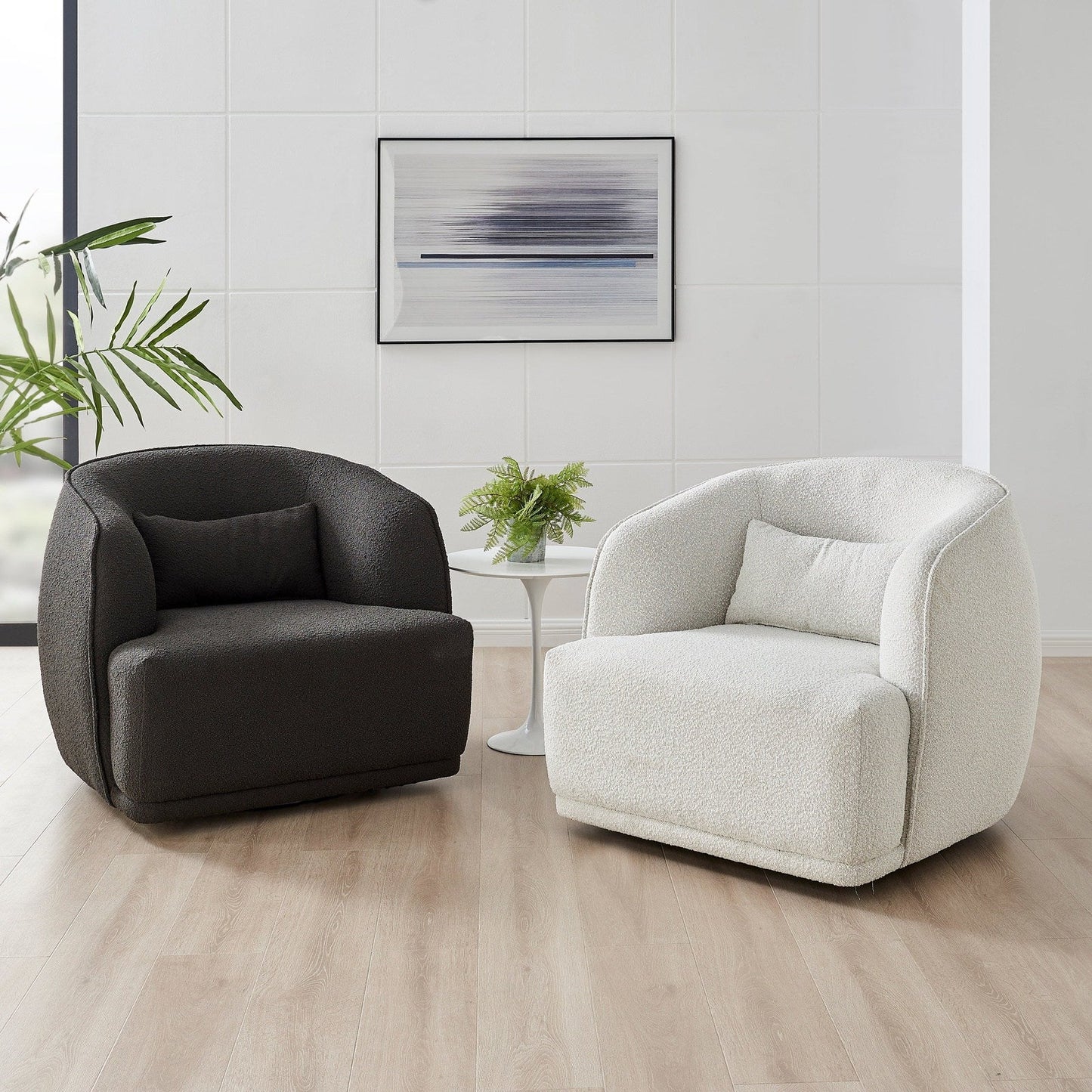 New Pacific Direct Steward Fabric Swivel Accent Chair - 1900188-576