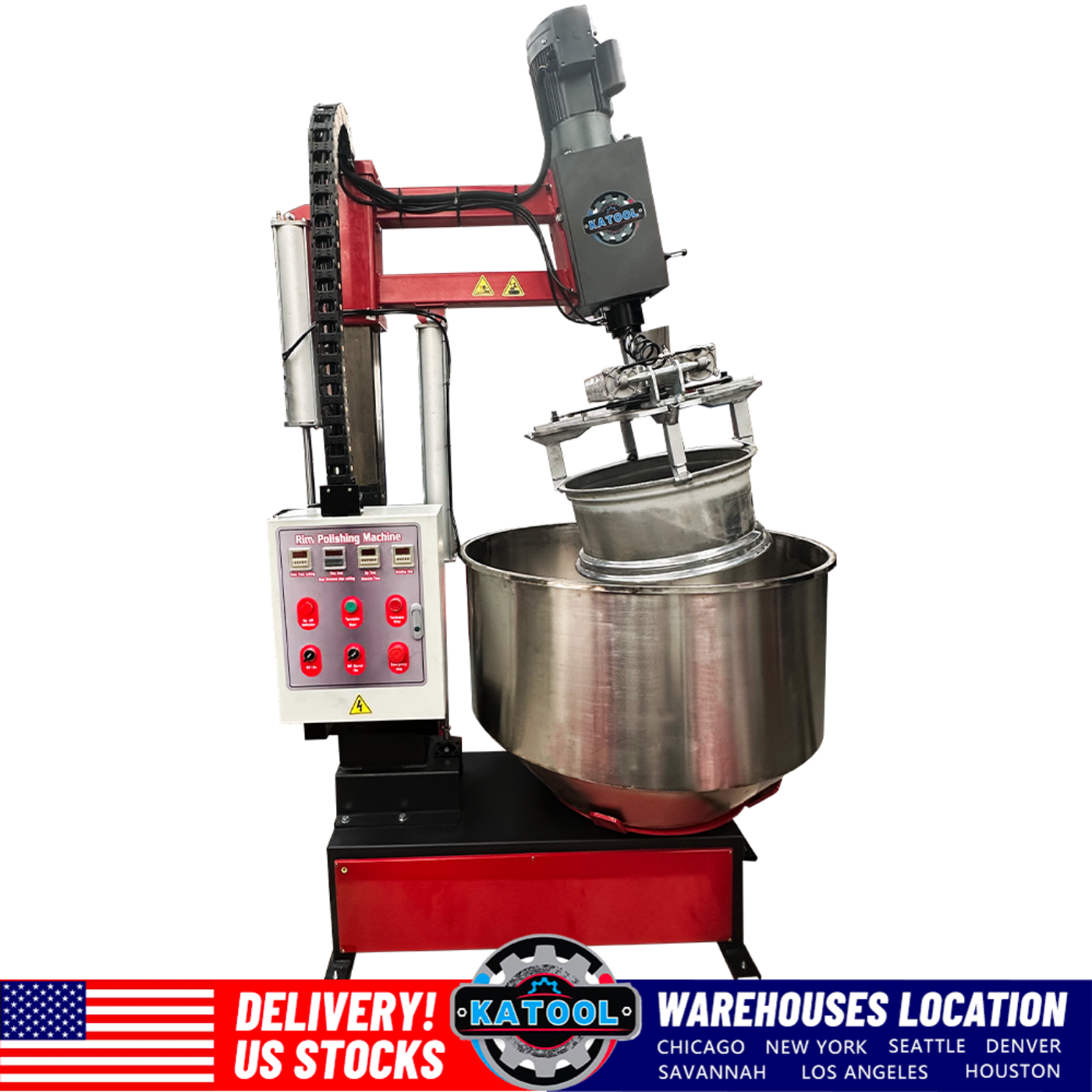 Katool Rim Polishing Machine Wheel Cleaning Grinding Derust Repair Machine - RPM-80