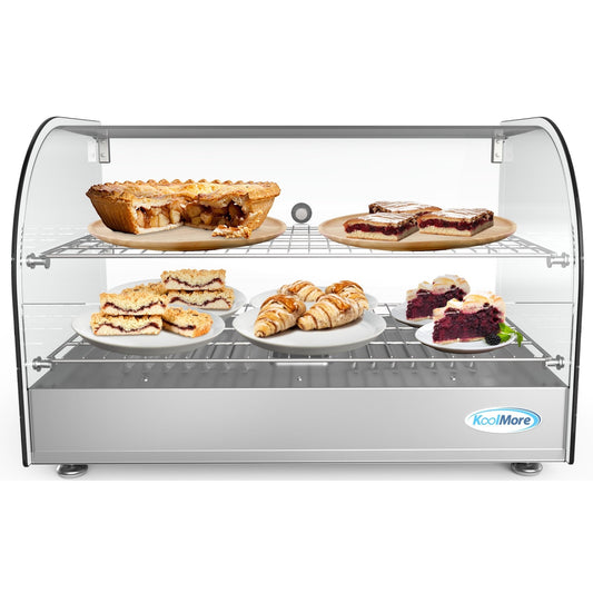 KOOLMORE 22 in. Curved Glass Countertop Display Warmer, 1.5. cu. ft., - HDC15C