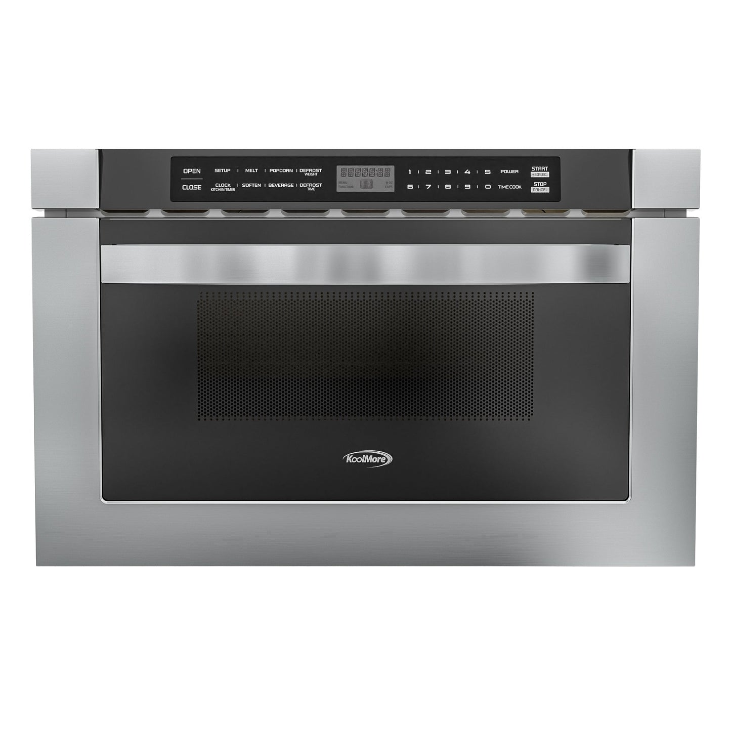 KOOLMORE 24 in. Stainless-Steel Microwave Drawer, Wall-Mounted with Flat Bottom,1.2 Cu. Ft. - KMMD1SS