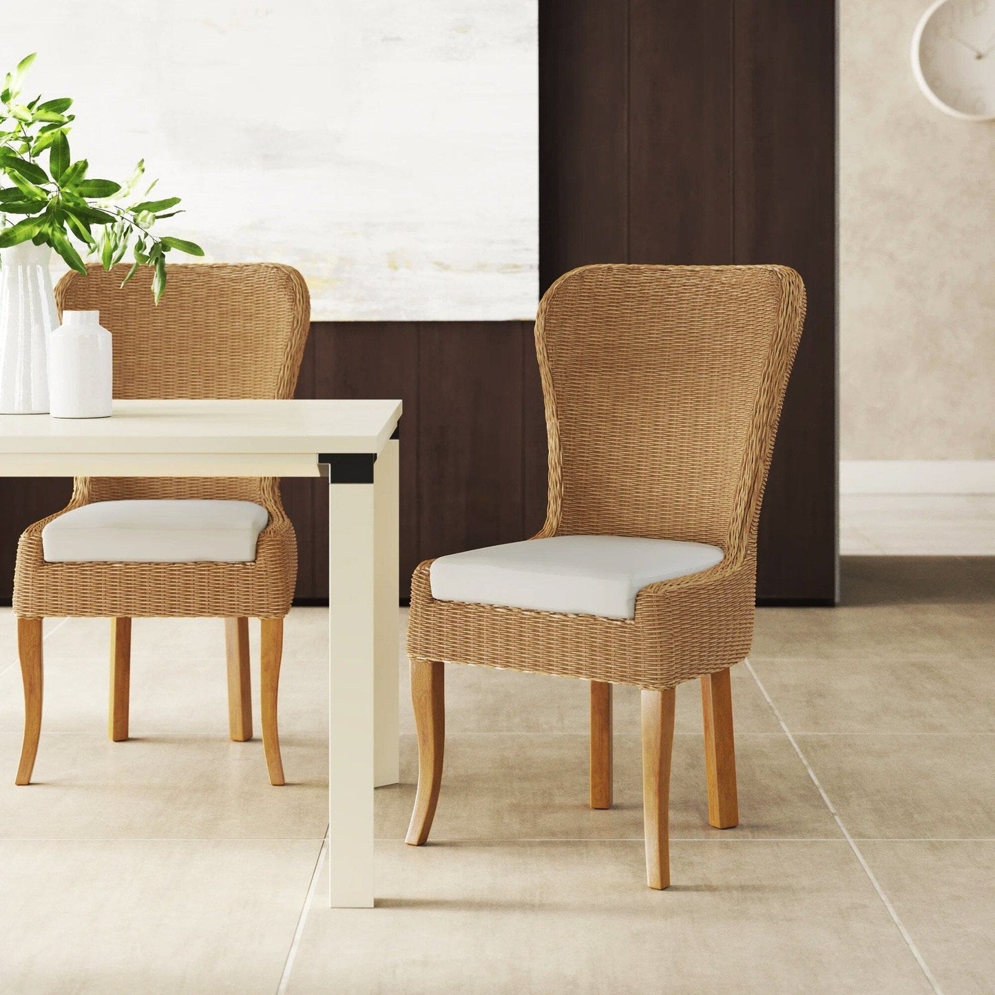 New Pacific Direct Sophie Rattan Dining Chair, (Set of 2) - 2400014