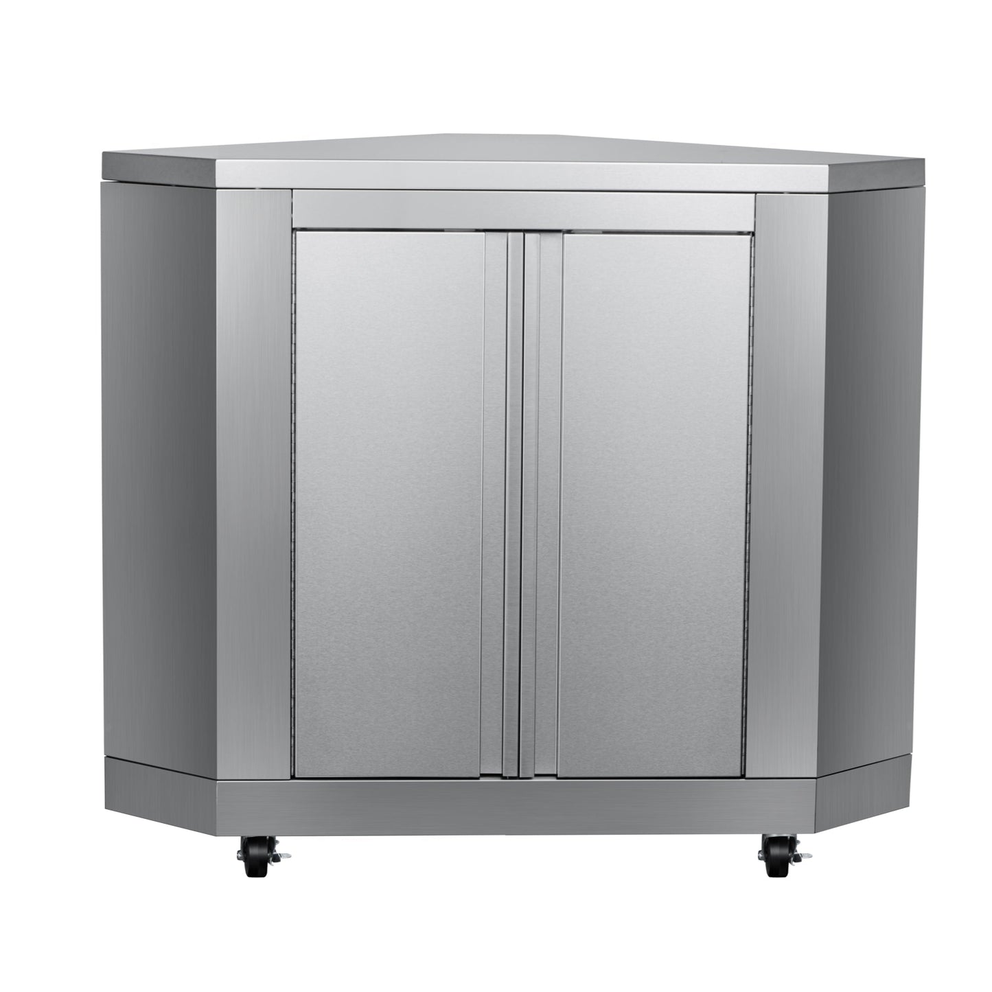 KOOLMORE 26 in. Stainless-Steel Corner Cabinet for Outdoor Kitchen - KMOKSCCAB