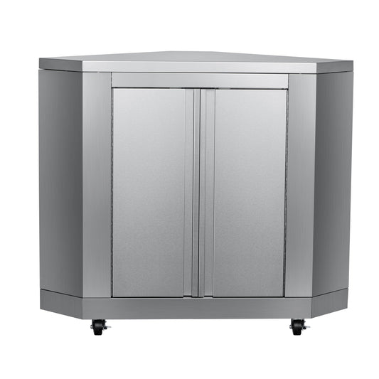 KOOLMORE 26 in. Stainless-Steel Corner Cabinet for Outdoor Kitchen - KMOKSCCAB