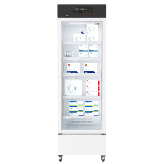 KOOLMORE 11 cu. ft. Medical Pharmacy Refrigerator With Multi-Level Emergency Alarms in White, UL Listed - KM-PHR-11C)