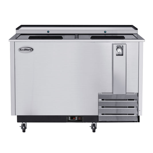 KOOLMORE 50 in. Commercial Bottle Cooler in Stainless-Steel with Built-In Opener, ETL Listed, 14 cu. ft. - KMBOC50SS
