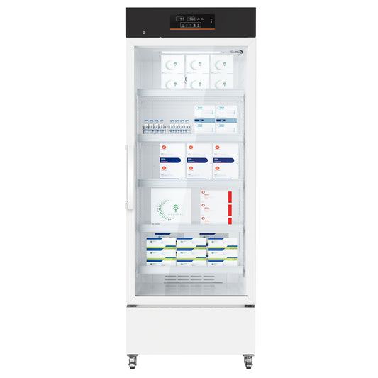 KOOLMORE 15 cu. ft. Medical Pharmacy Refrigerator With Multi-Level Emergency Alarms in White, UL Listed - KM-PHR-15C