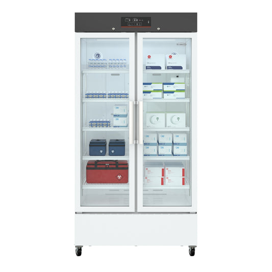 KOOLMORE 27 cu. ft. Medical Vaccine Refrigerator for Pharmacy and Laboratory with Multi-Level Emergency Alarms, UL-Listed in White - KM-PHR-27C