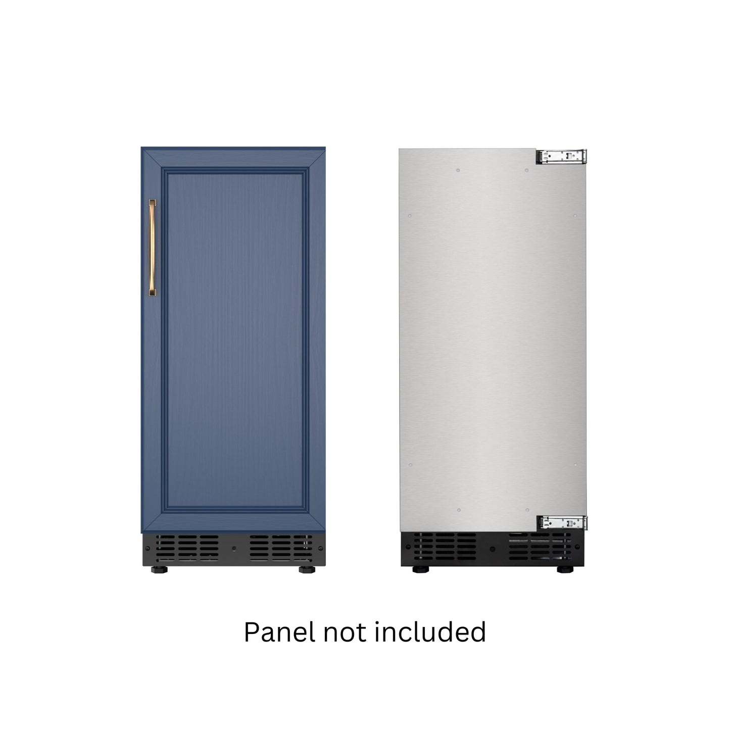 KOOLMORE 15 in. Built-In Panel Ready Undercounter Beverage Refrigerator, Compact with Digital Temperature Control, Glass Shelves, Security Lock - KMBIR15PR