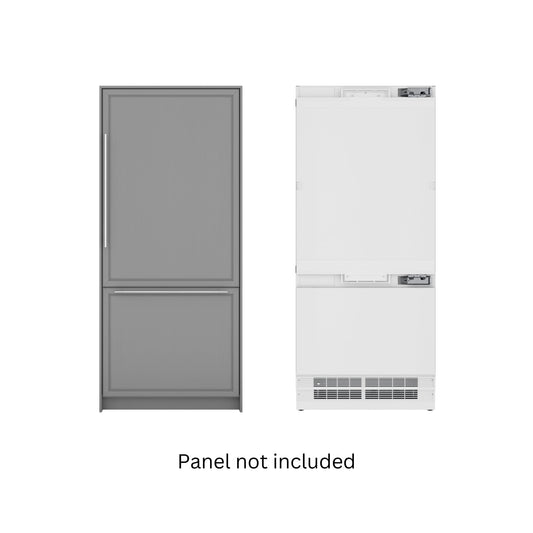 KOOLMORE KoolMore Reserve 36 in. Panel Ready Refrigerator and Freezer with Ice maker and Water dispenser, Frost Free, 19.7 Cu. Ft. - KM-RER36-SWPR