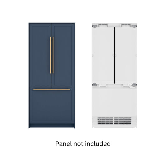 KOOLMORE KoolMore Reserve 36 In. Panel Ready French Door Refrigerator with Ice Maker and Water Dispenser, Frost Free, 19.6 Cu. Ft. - KM-RER36-FDPR