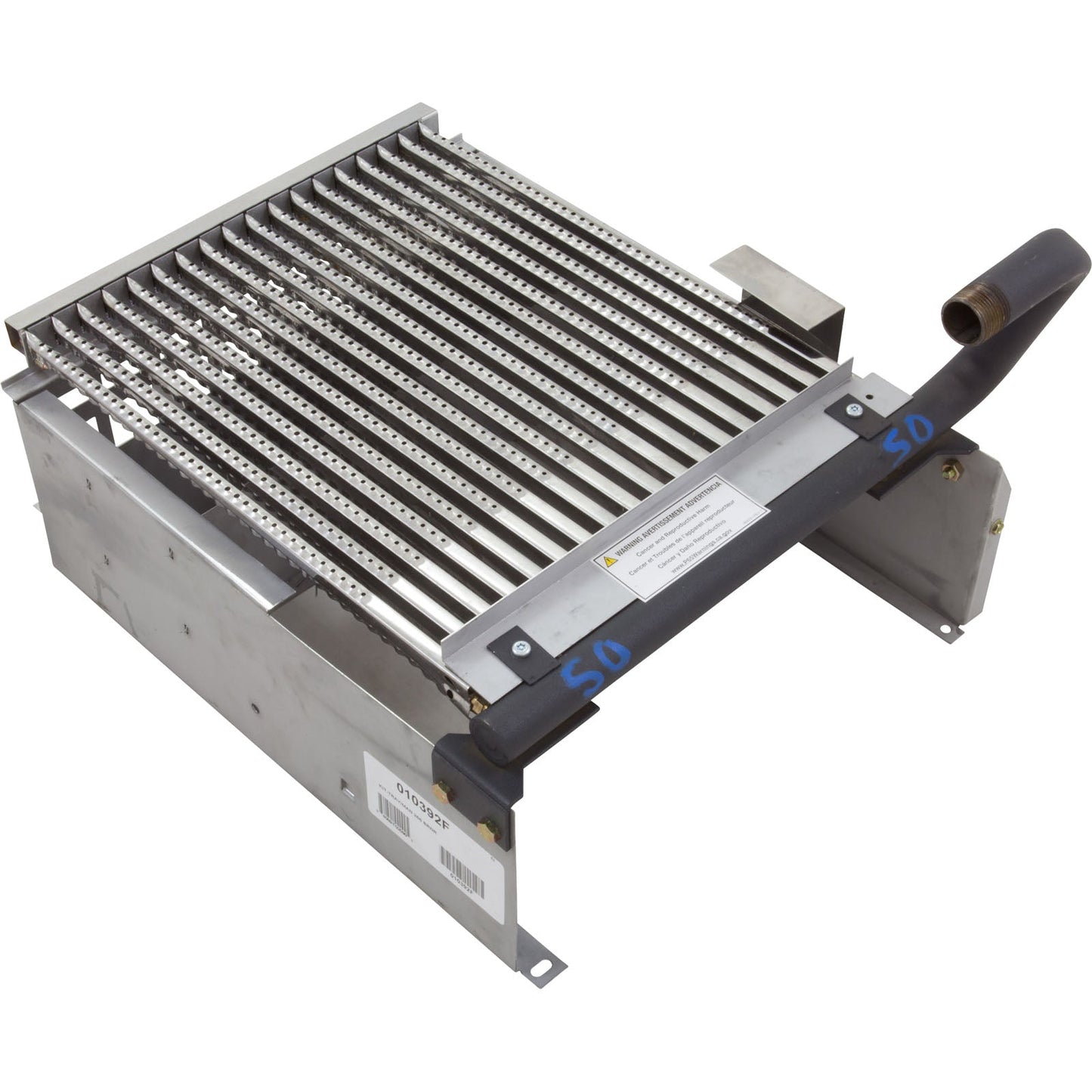 Raypak Burner Tray With Burners For Model 266A Pool Heater - 010392F