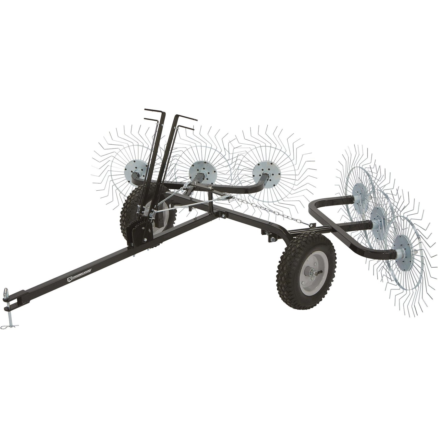 Strongway Acreage Rake 60in Dethatcher with 6 Tine Reels - 49166