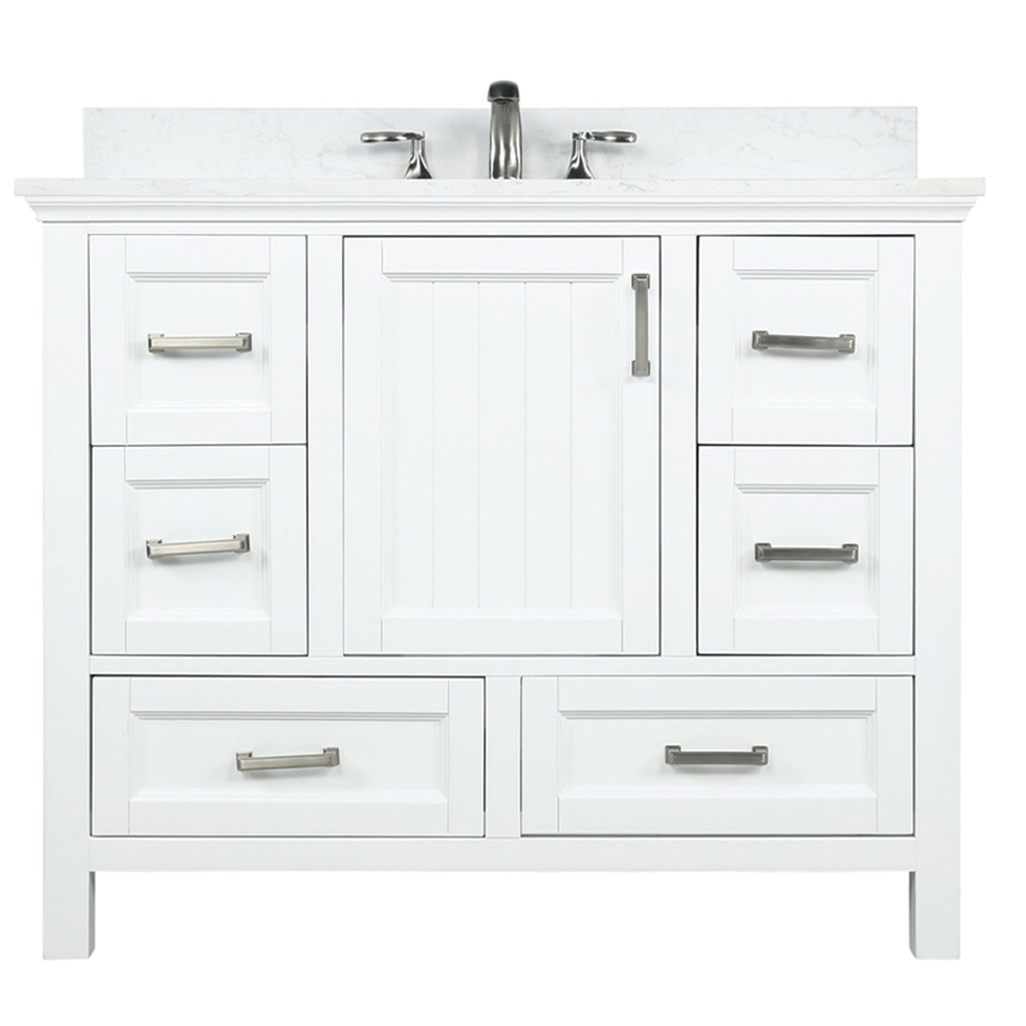 Altair Designs 42" single vanity with top - 538042-CB-AW-NM