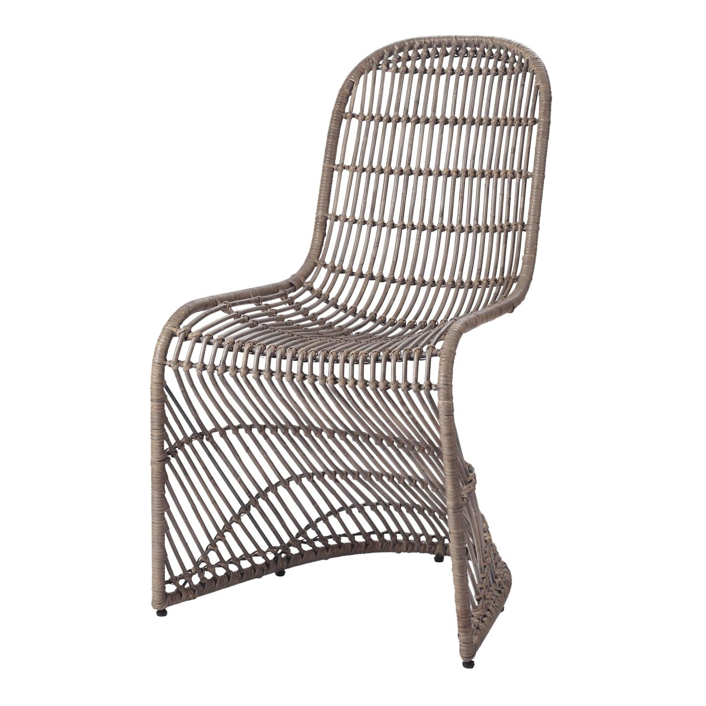 New Pacific Direct Groovy Rattan Chair, (Set of 2) - 6600010-G