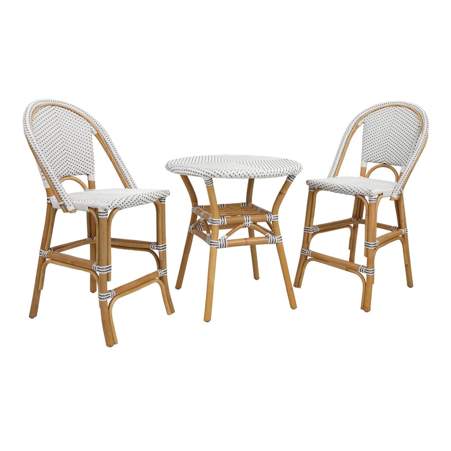New Pacific Direct Avignon Paris Rattan Bistro Counter Stool - 7400041
