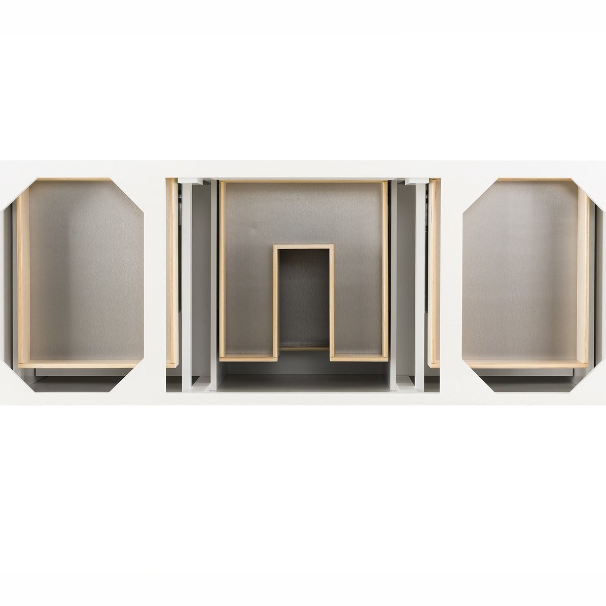 James Martin Vanities Savannah 60" Bright White Single Vanity - 238-104-V60S-BW-3AF