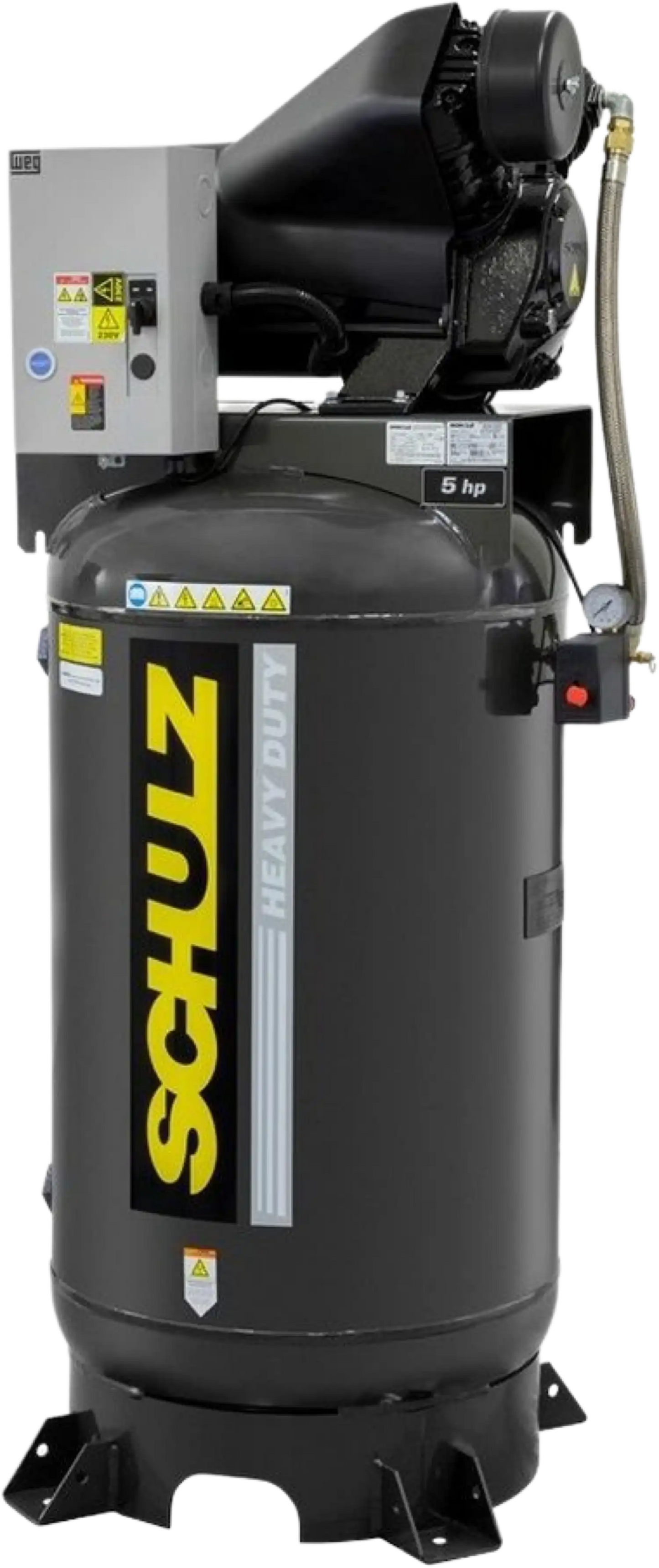 Schulz Audaz MCSV Air Compressor 5 HP 80 gal. 2-Stage 230V 3-Phase Vertical - 932.9363-0
