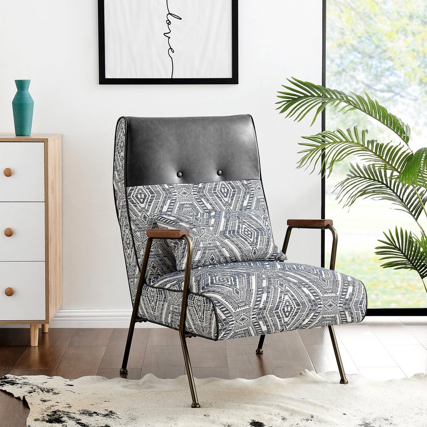 New Pacific Direct Kahlo Fabric Accent Chair - 9900035-38MN