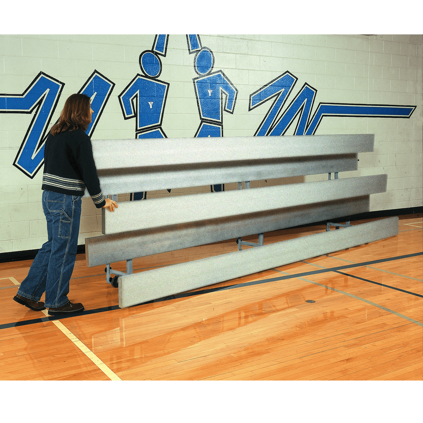 Bleacher All Aluminum Easy Store Indoor