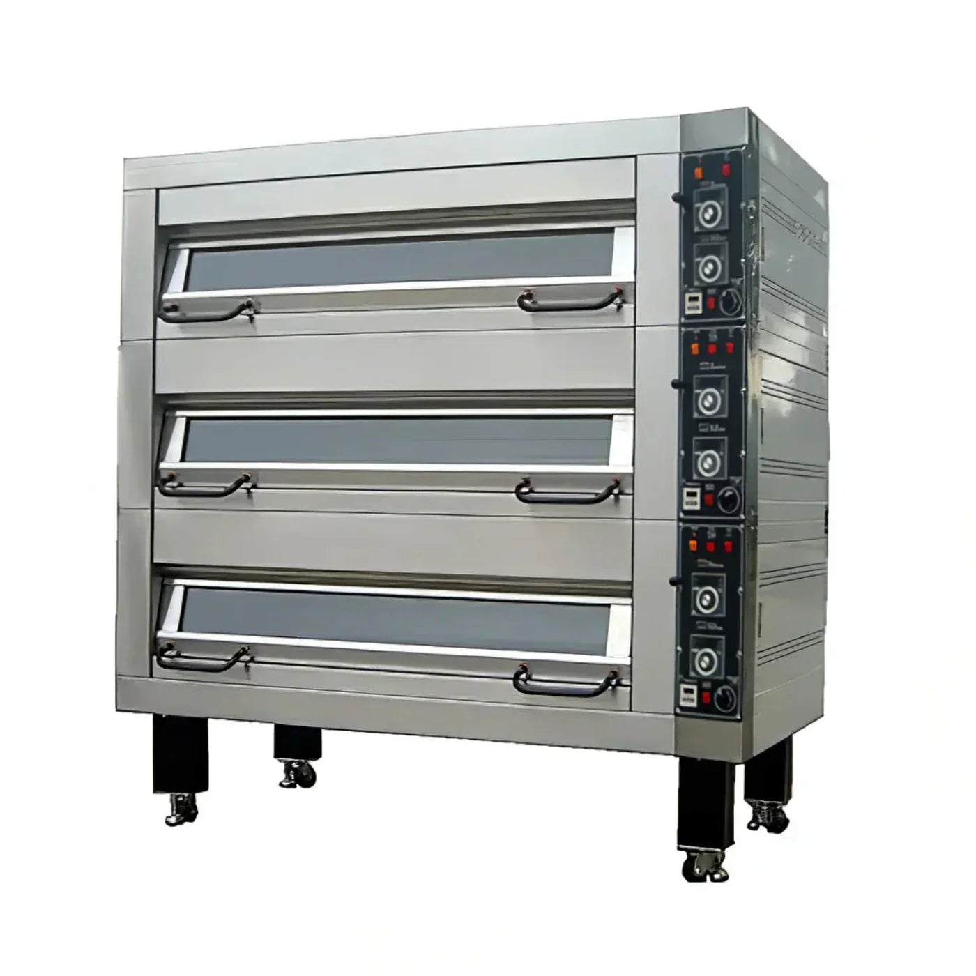BakeMax 92" Triple Deck Electric Oven, Accommodates (12) 18" X 26" Pans, 220/60/3 - BMFD003
