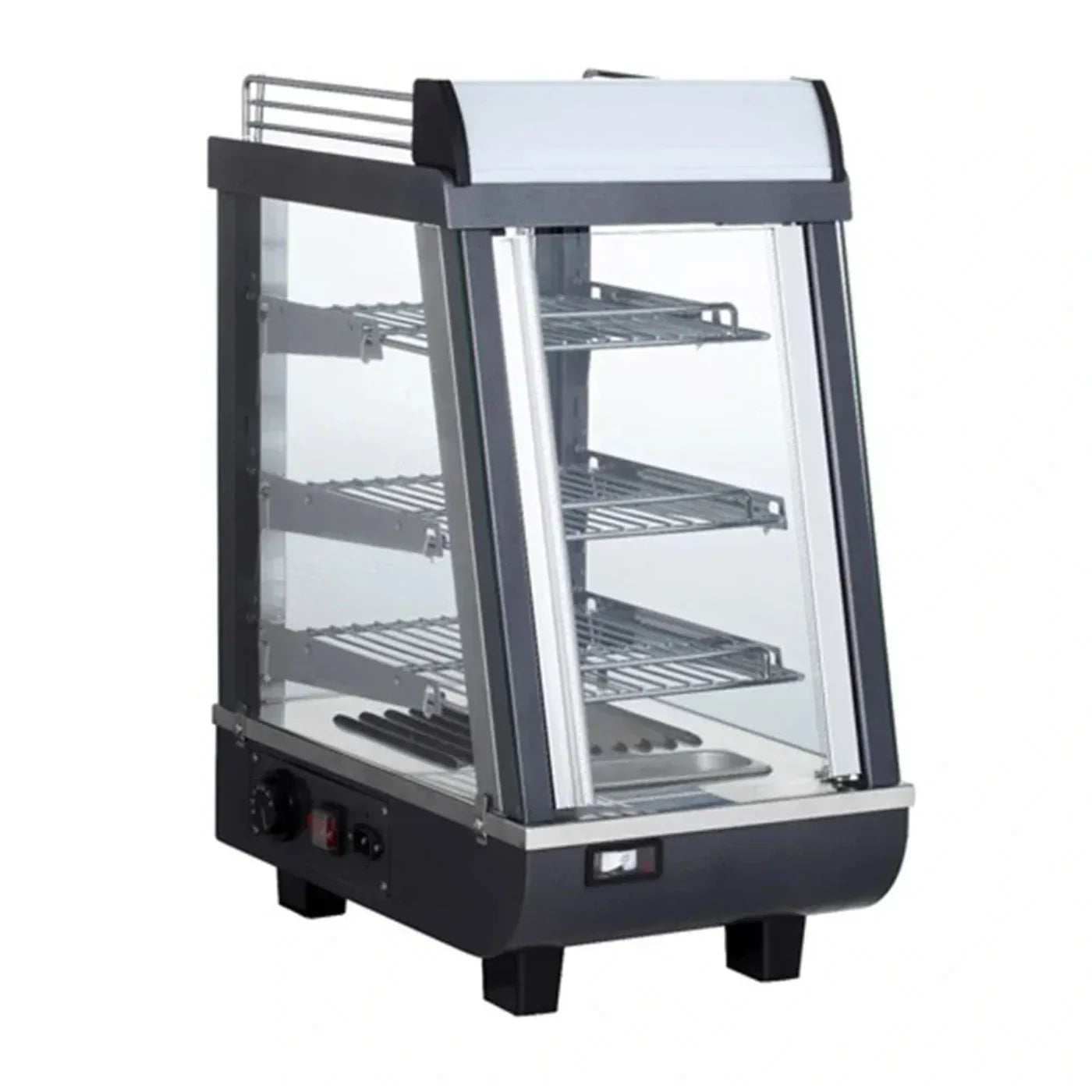 BakeMax 14" Titan Series Heated Warmer/Display Case, Countertop, 800 watts - BMTSC14
