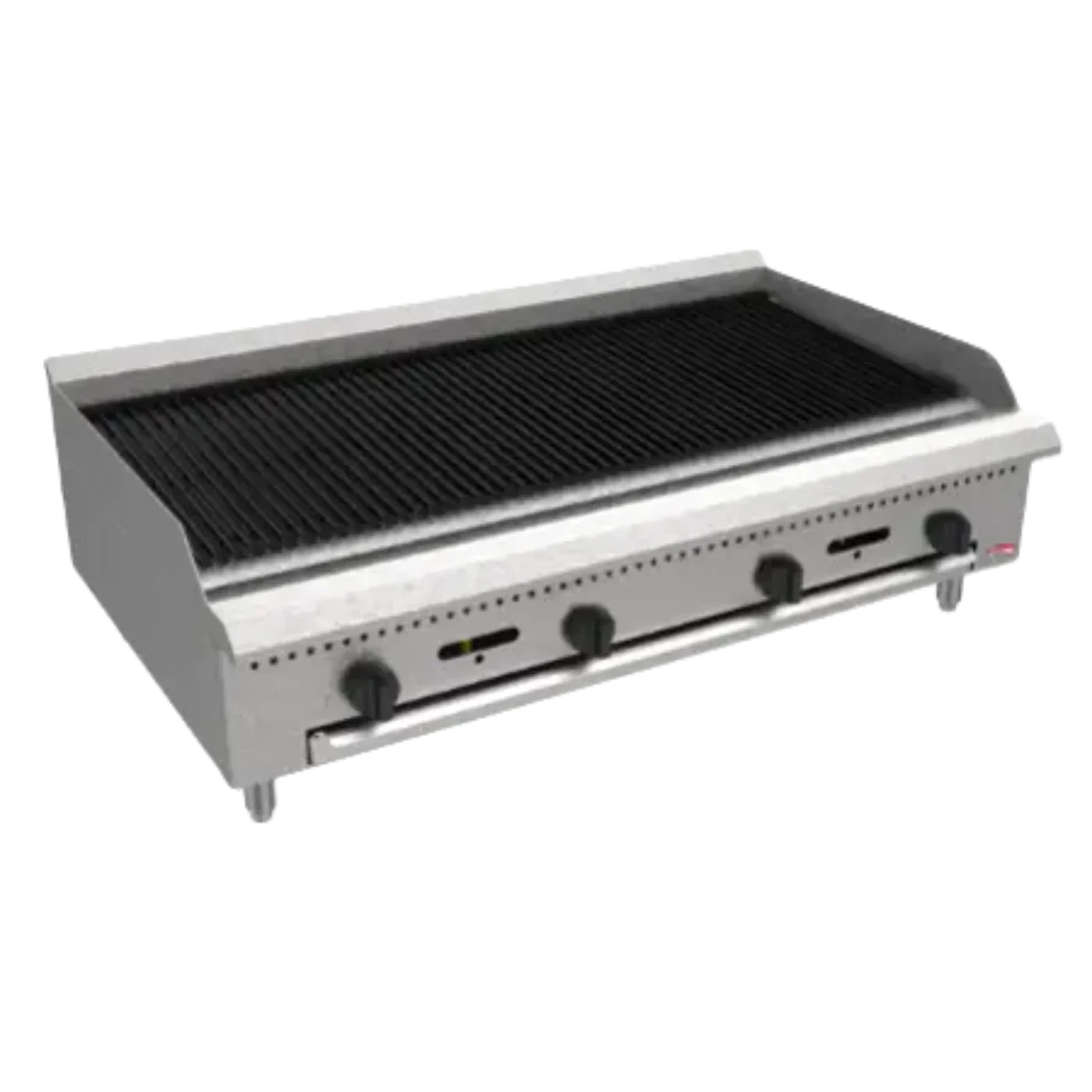 BakeMax 48" Countertop Natural Gas Charbroiler w/ Manual Controls, 120,000 BTU BACGG48-8