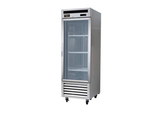 Kool-It | 27" Wide 1 Glass Door Bottom Mount Reach-In Refrigerator - KBSR-1G