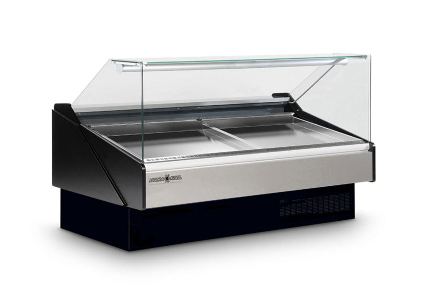 Hydra-Kool | 117" Wide Self Contained Flat Glass Seafood Display Case - KFM-SF-120-S