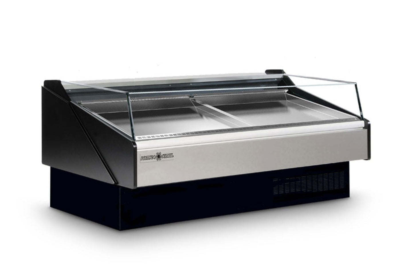 Hydra-Kool | 117" Wide Self Contained Open Glass Seafood Display Case - KFM-SO-120-S