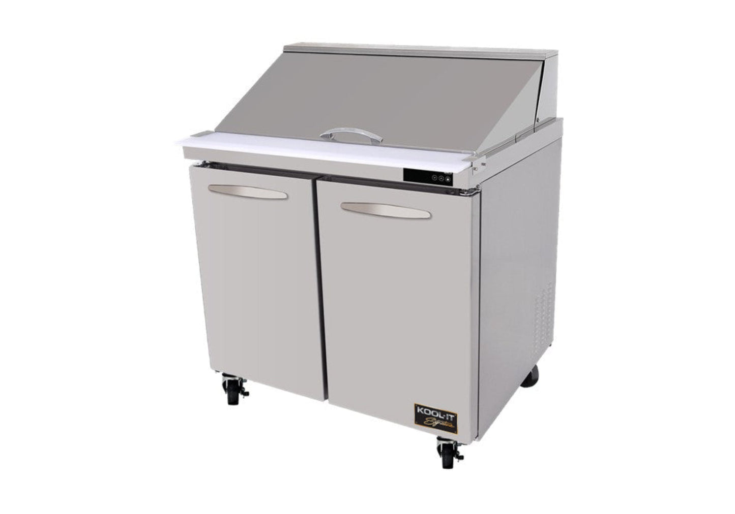 Kool-It | 36" Wide 2 Door Mega Top Sandwich Prep Table - KSTM-36-2