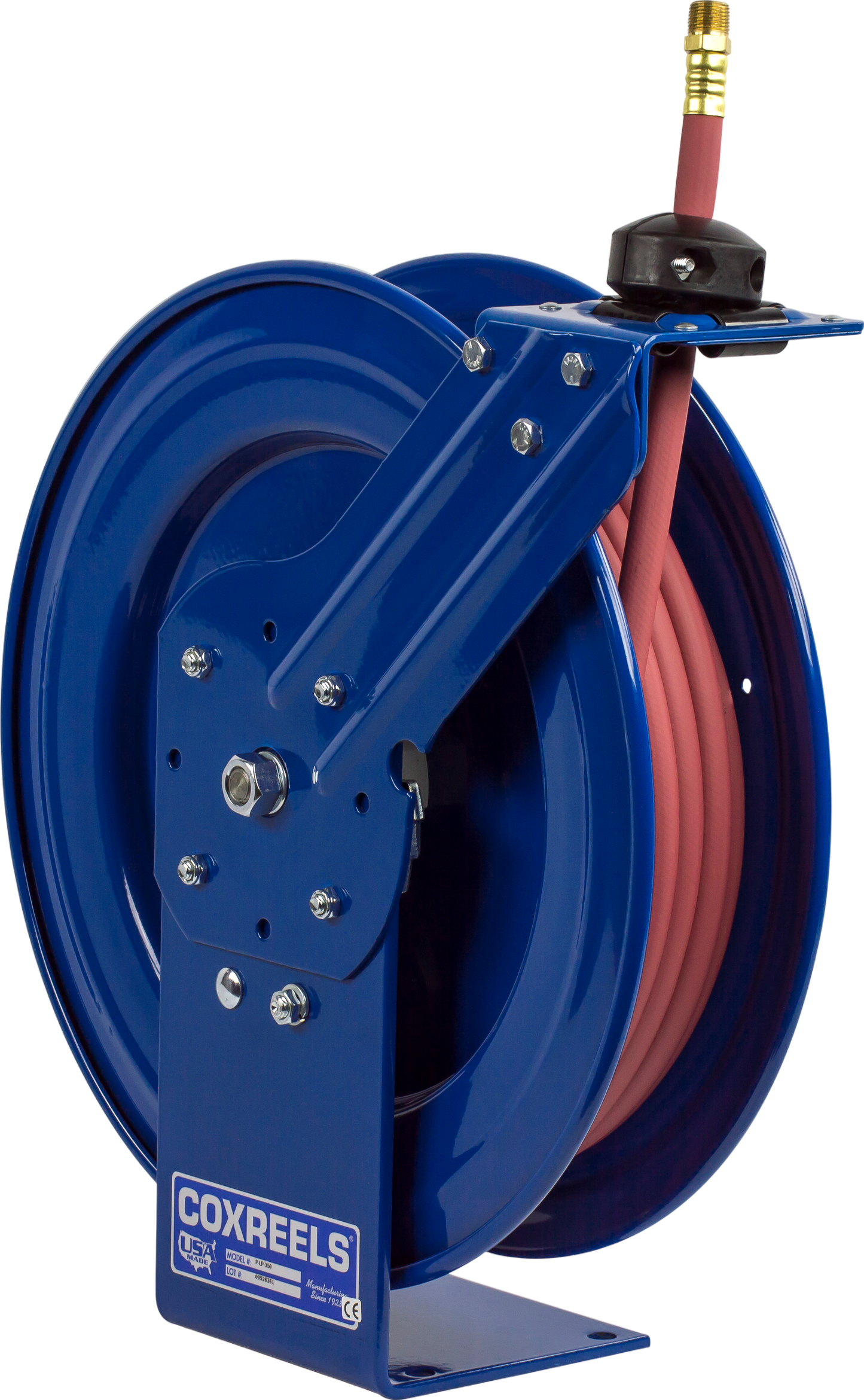 Coxreels Spring Driven Hose Reel with Air/Water Hose 3/8" x 25' 300 PSI New - P-LP-325
