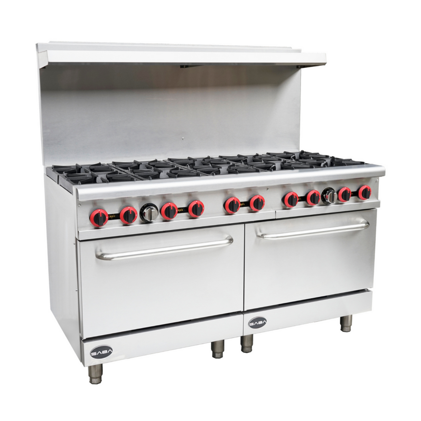 SABA Commercial Gas 10 Burner with Oven - GR-60