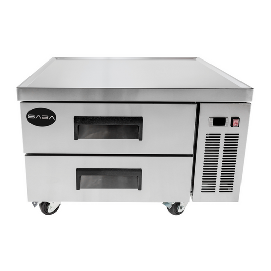 SABA 36" Two Drawer Commercial Chef Base Cooler - SCB-36