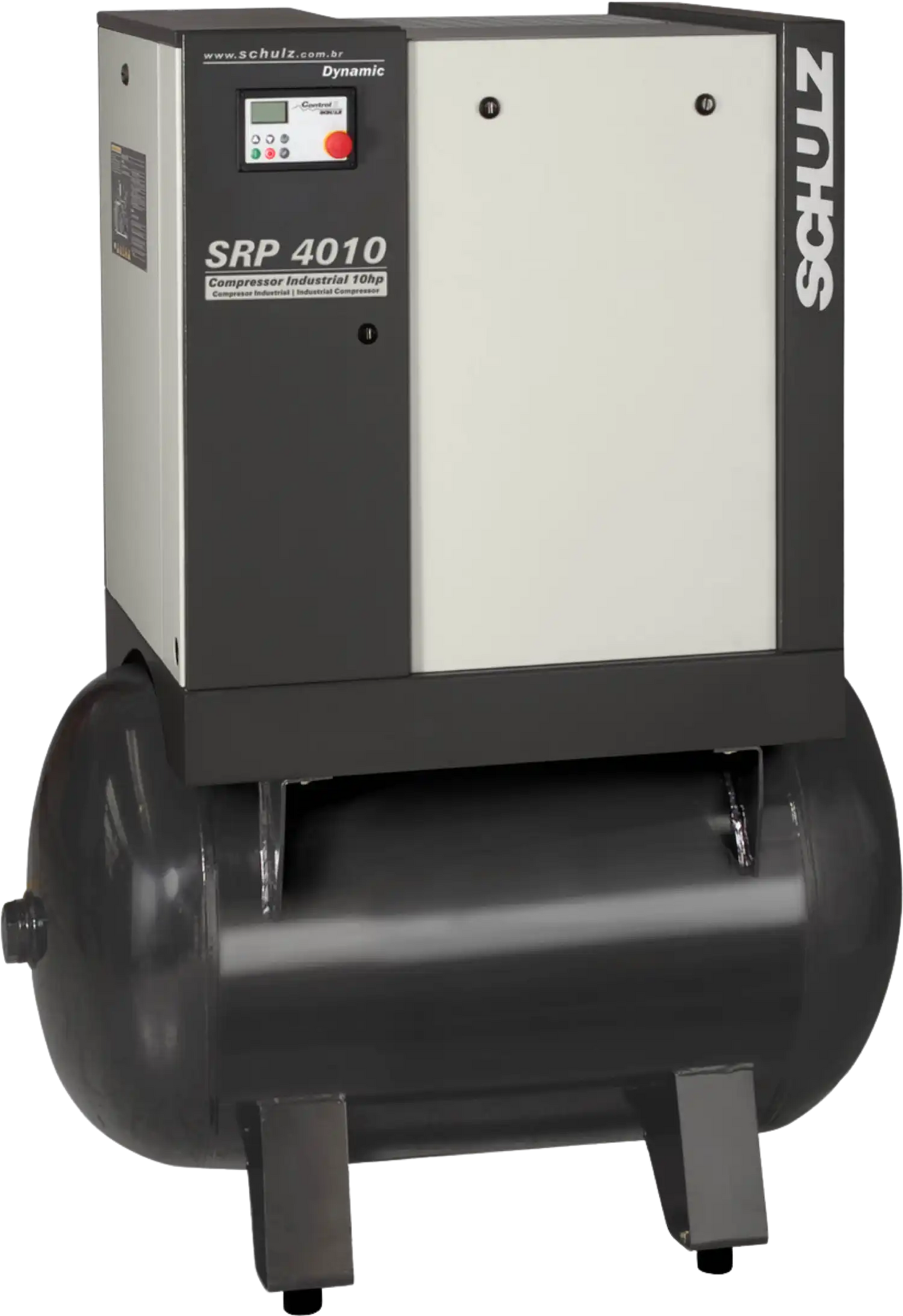 Schulz SRP-4010 Dynamic Air Compressor 10 HP 120 gal. 208-230V 3-Phase Horizontal - 970.3902-0