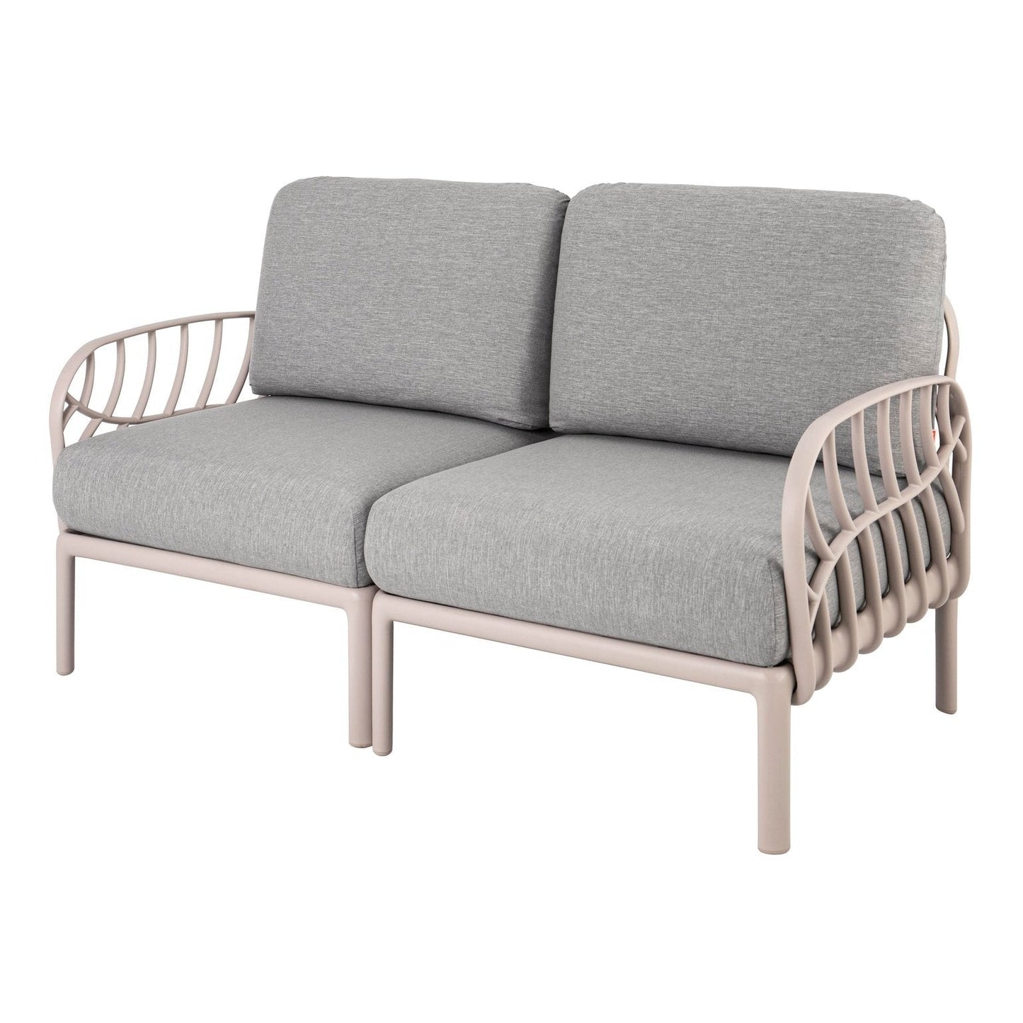 Strata Furniture Dahlia Patio Loveseat Gray - ODALGG