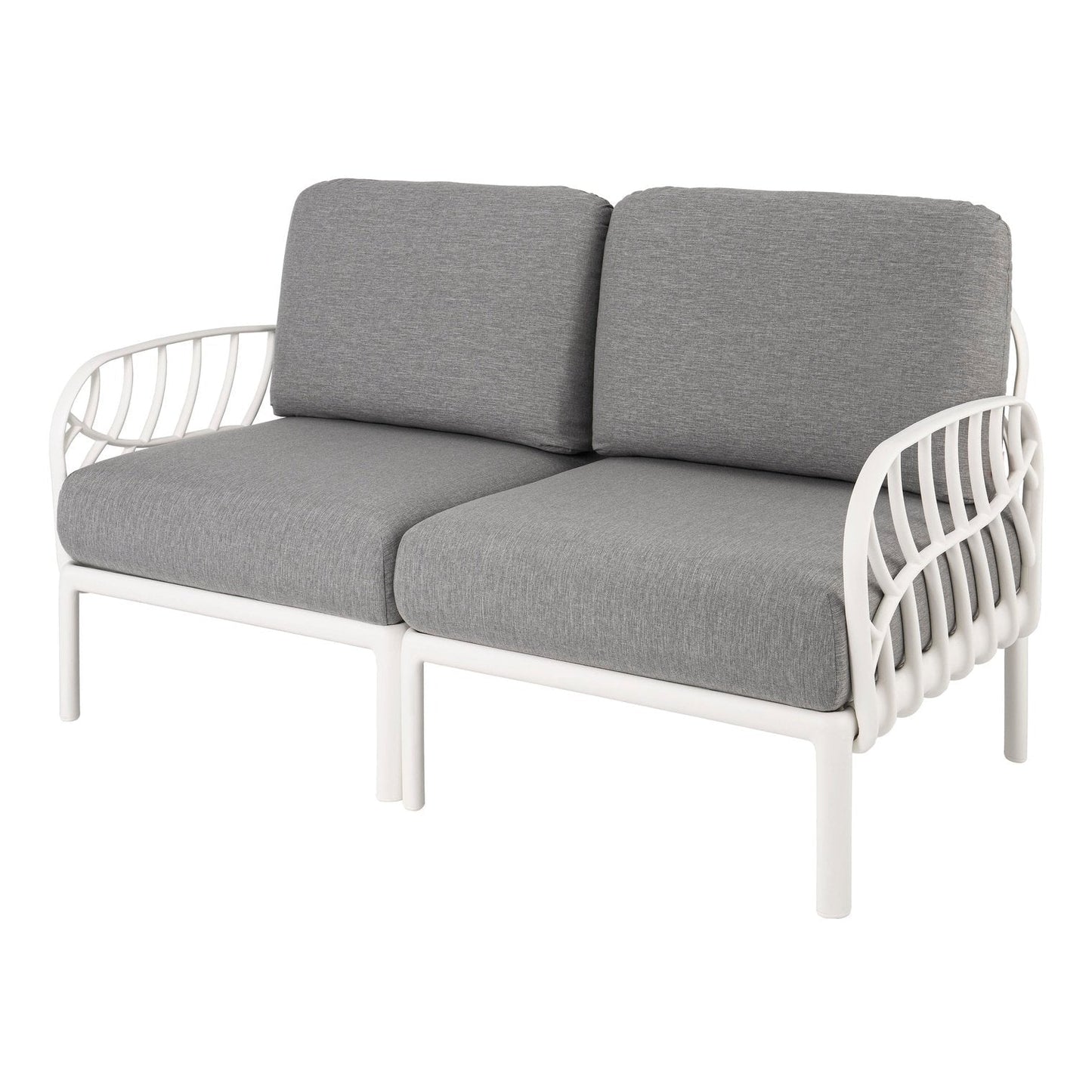 Strata Furniture Dahlia Patio Loveseat White - ODALWG