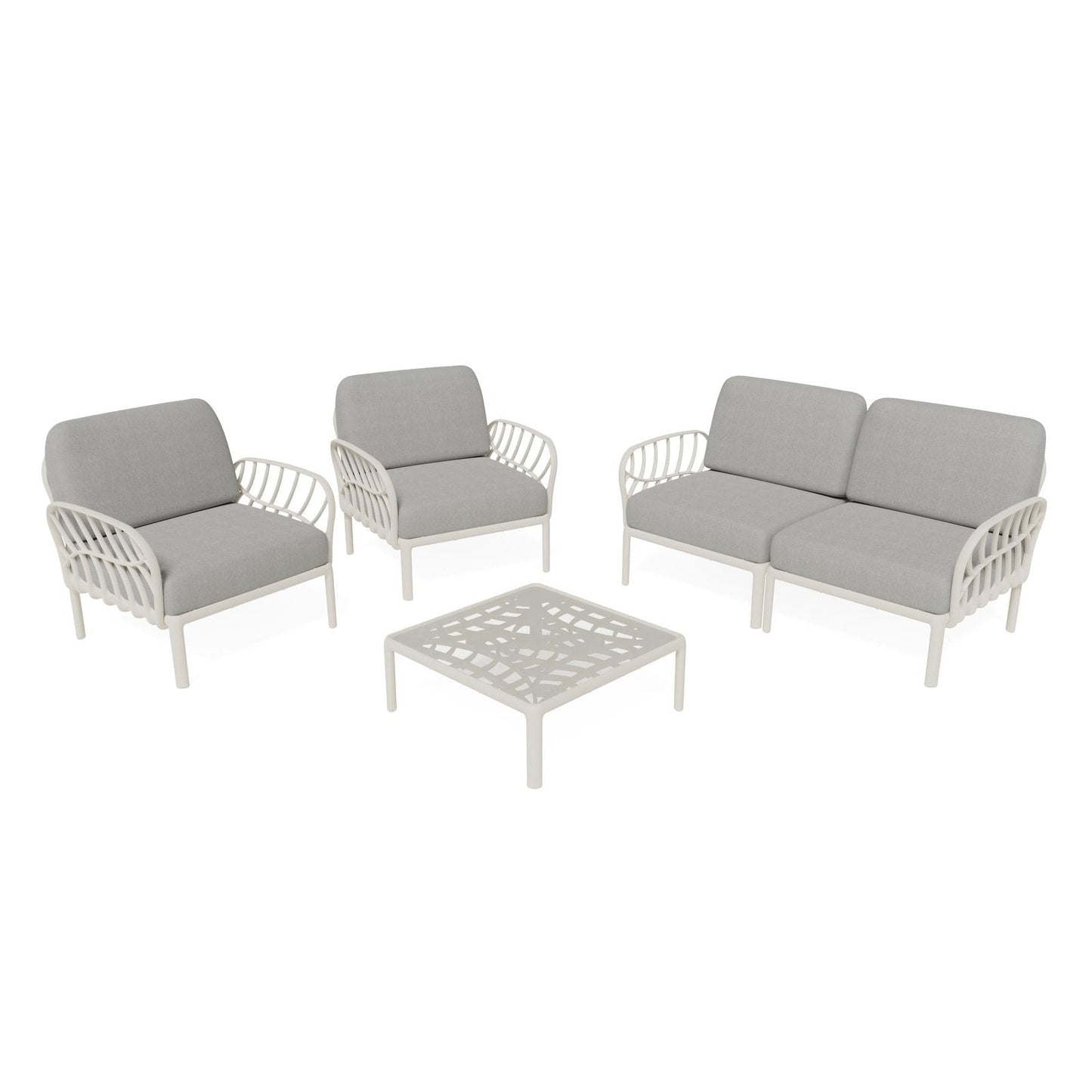 Strata Furniture Dahlia Patio Loveseat and Chair Group - ODALCCTGG