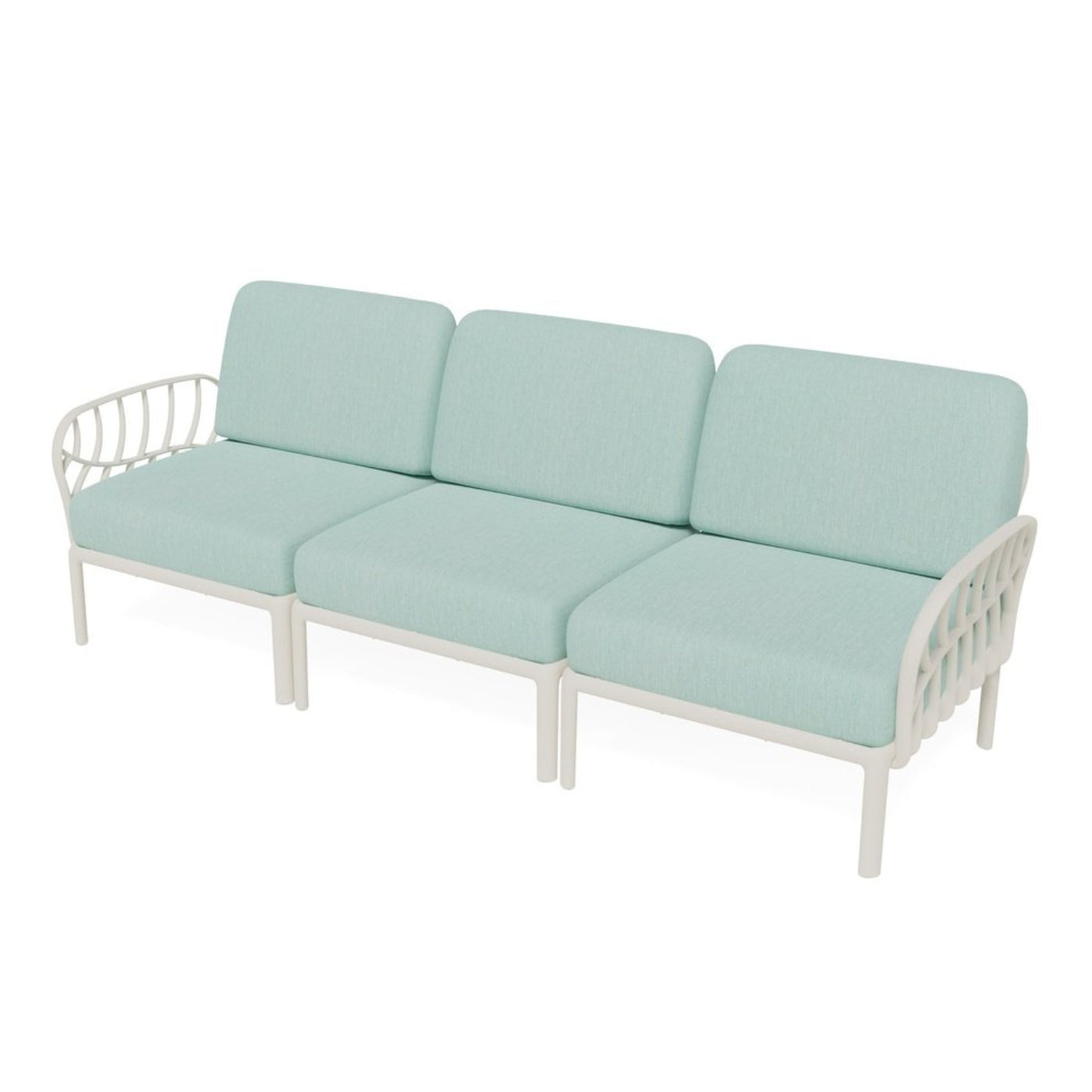 Strata Furniture Dahlia Patio Sofa White - ODASWM