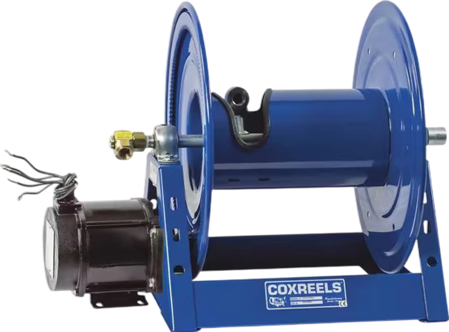 Coxreels Motorized Hose Reel 1/2" x 200' Capacity with 24V DC 1/2 HP Motor New - 1125-4-200-EB