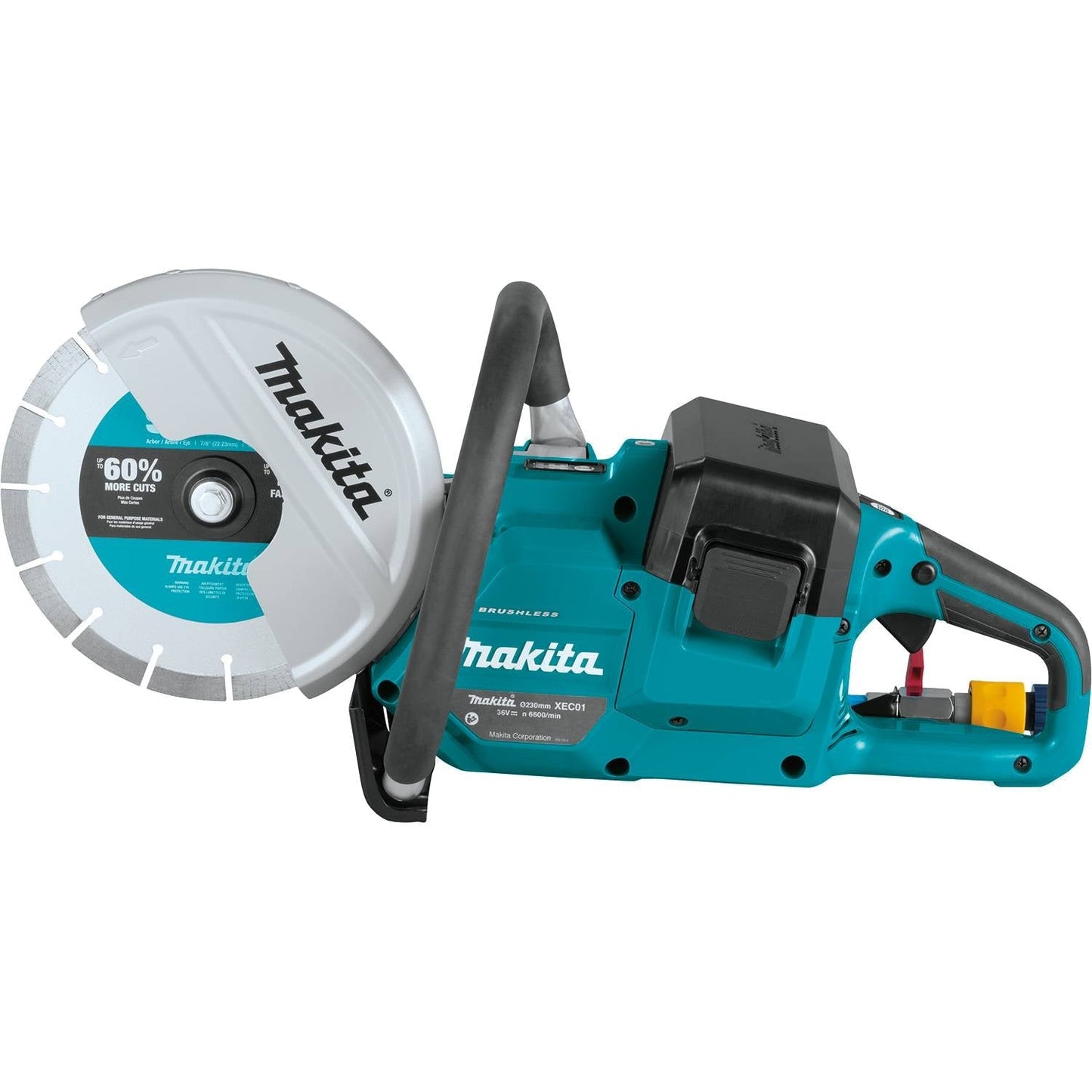 Makita 36V LXT Brushless 9" Power Cutter, Cut-Off Wheel, lock-off, no lock-on - XEC01Z