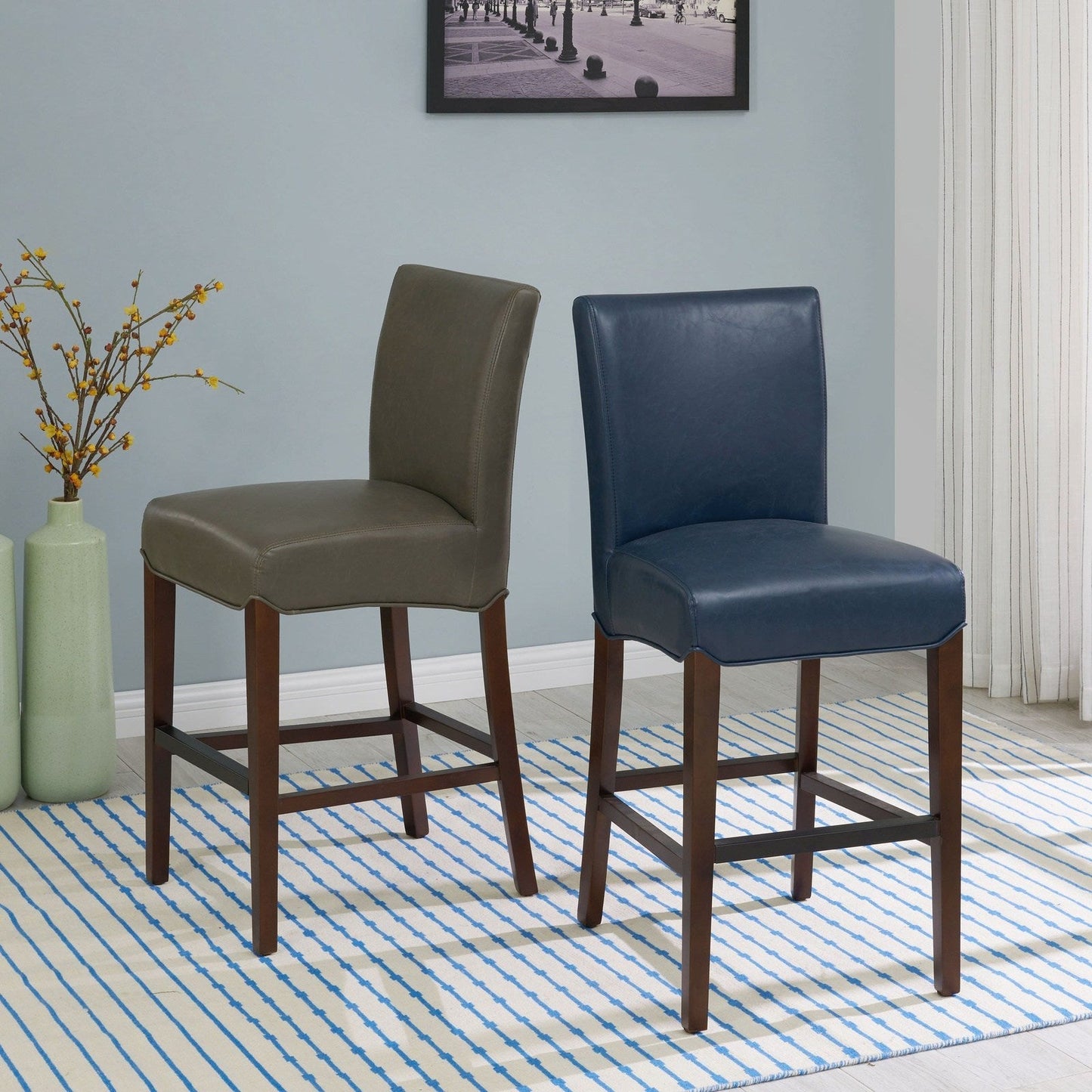 New Pacific Direct Milton Bonded Leather Counter Stool - 268527B-V05