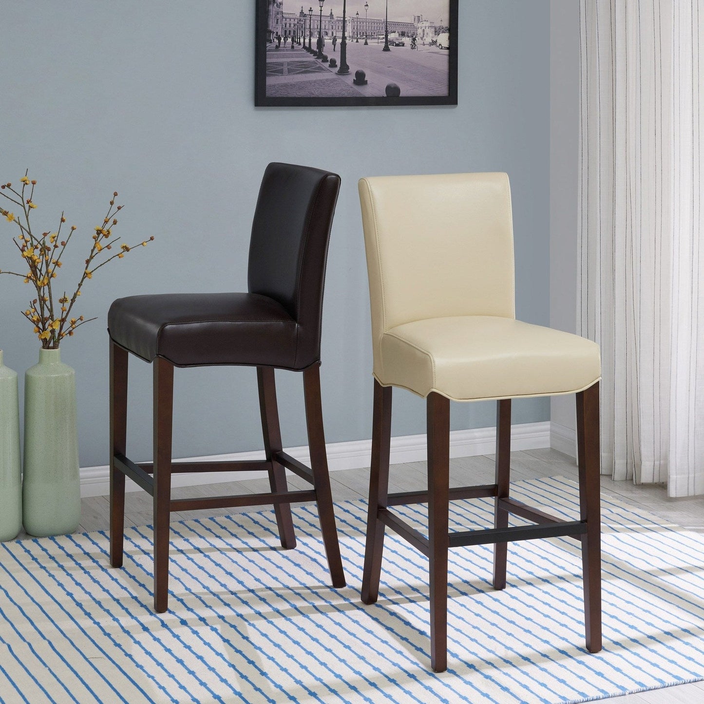 New Pacific Direct Milton Bonded Leather Bar Stool - 268530B-206