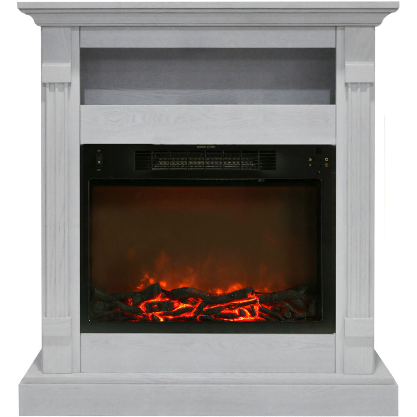 Cambridge Electric Mantel Fireplaces - CAMBR3437 1WHT